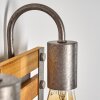 Mallard Muurlamp Hout licht, Zilver, 2-lichts