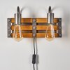 Mallard Muurlamp Hout licht, Zilver, 2-lichts
