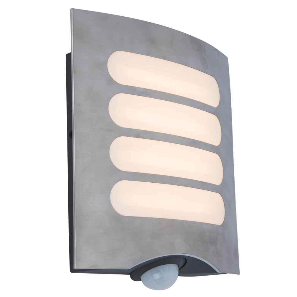 Lutec FARELL Buiten muurverlichting LED Antraciet, 1-licht, Bewegingsmelder main product photo