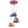 Globo HUNKEL Hanger Red, 3-lichts