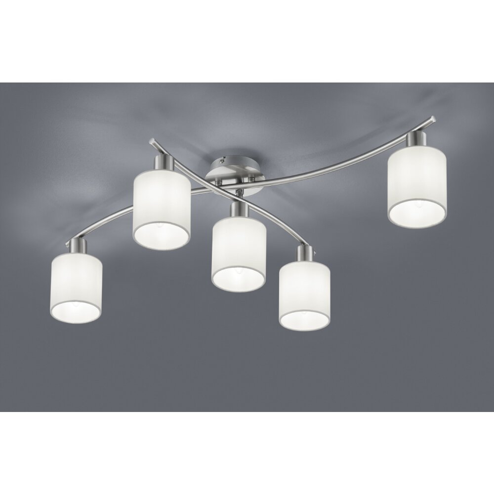 Trio GARDA Plafondlamp Nikkel mat, 5-lichts main product photo