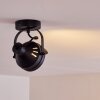 Rahway Plafondlamp Zwart, 1-licht