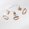 Bariloche Plafondlamp Chroom, Wit, 3-lichts