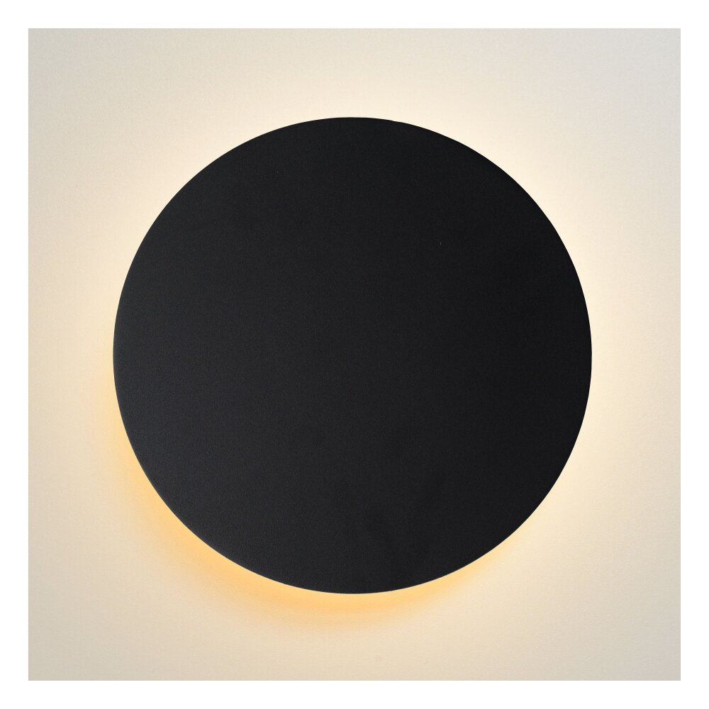 Lucide EKLYPS Muurlamp LED Zwart, 1-licht main product photo