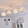 Limassol Plafondlamp Chroom, Wit, 4-lichts Limassol Plafondlamp Chroom, Wit, 4-lichts
