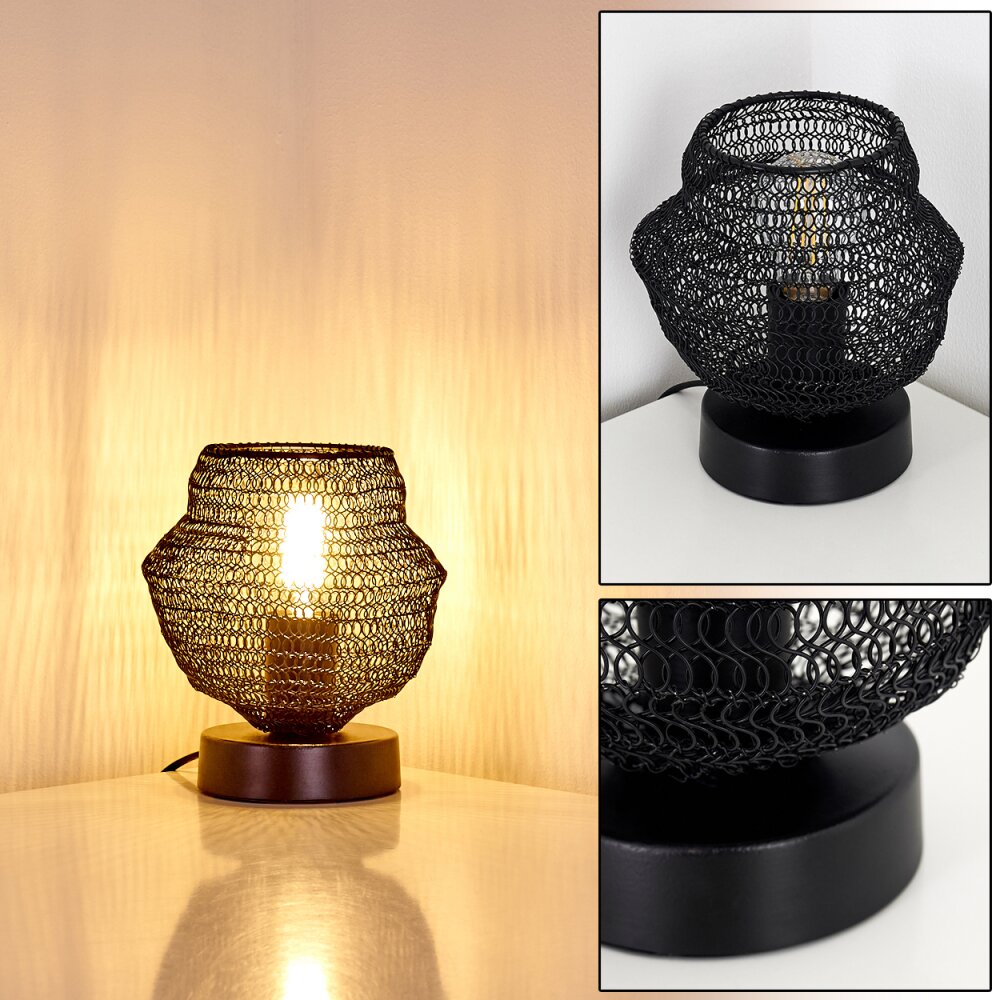 Verpuppt Tafellamp Zwart, 1-licht main product photo