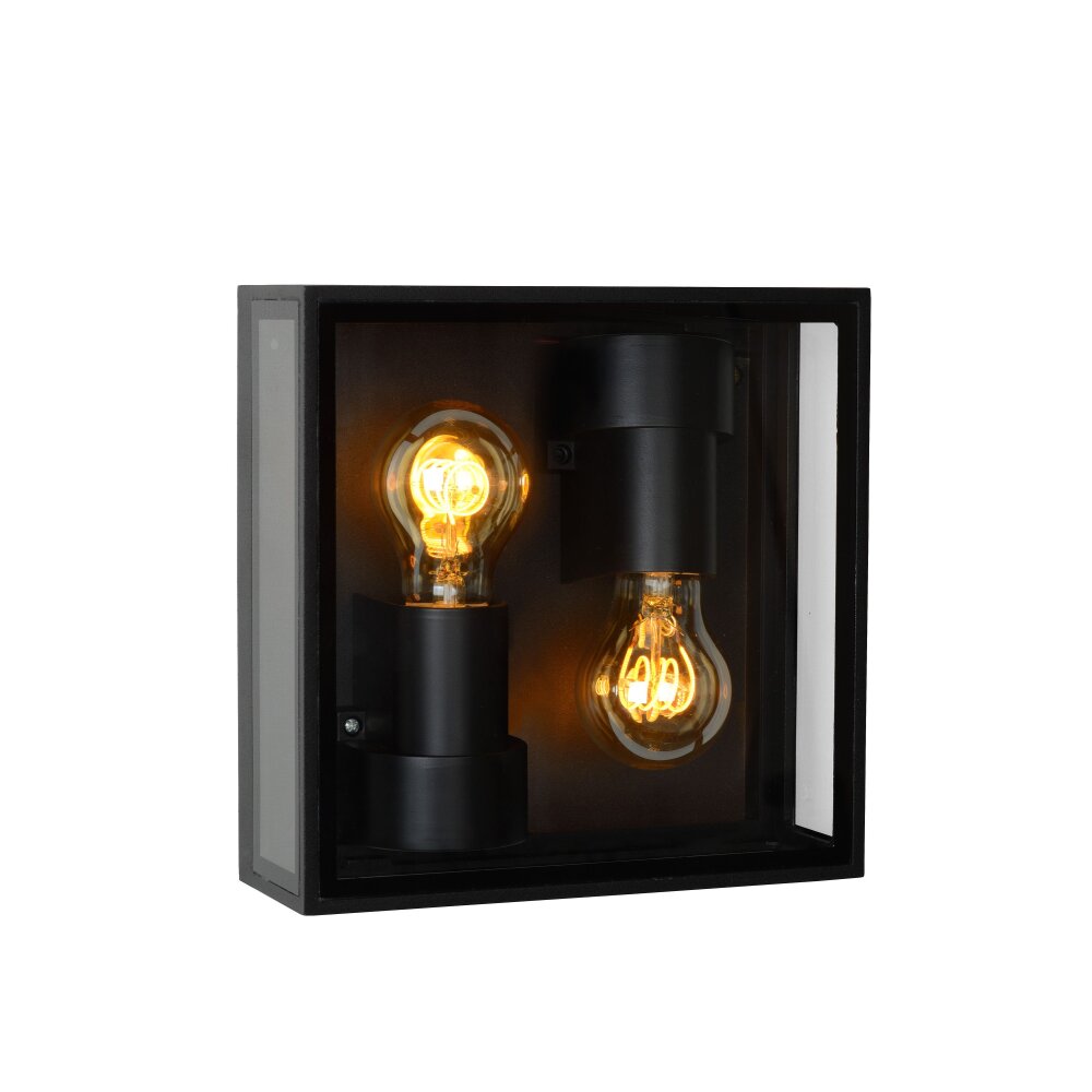 Lucide DUKAN Buiten muurverlichting Zwart, 2-lichts main product photo