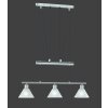 Trio STAMINA Hanglamp roestvrij staal, Nikkel mat, 3-lichts