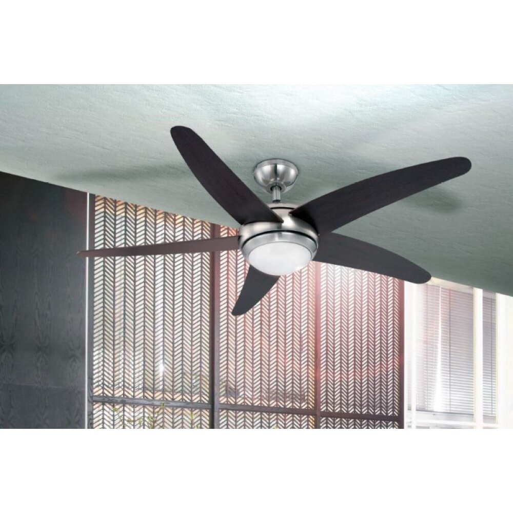 Globo FABIOLA Ventilator roestvrij staal, Nikkel mat, 1-licht, Afstandsbediening main product photo