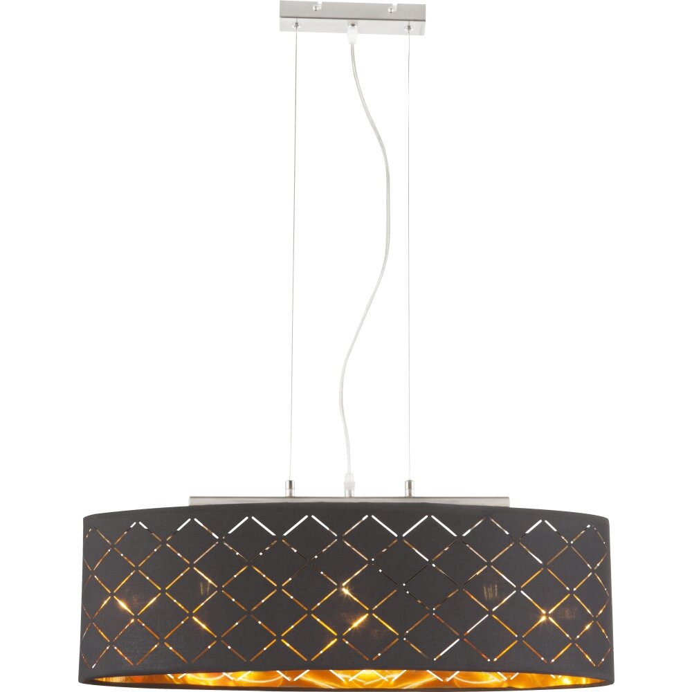 Globo CLARKE Hanglamp Nikkel mat, 3-lichts