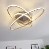 Krabi Plafondlamp LED Nikkel mat, 3-lichts, Afstandsbediening