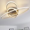 Krabi Plafondlamp LED Nikkel mat, 3-lichts, Afstandsbediening