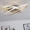 Krabi Plafondlamp LED Nikkel mat, 3-lichts, Afstandsbediening