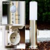 Caserta Plint licht, Staande lamp, Pad licht Roestvrijstalen kleur, 1-licht, Bewegingsmelder