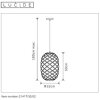 Lucide WOLFRAM Hanglampen Goud, 1-licht