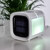 Chania Ventilator LED Zwart, Wit, 1-licht, Kleurwisselaar