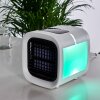 Chania Ventilator LED Zwart, Wit, 1-licht, Kleurwisselaar