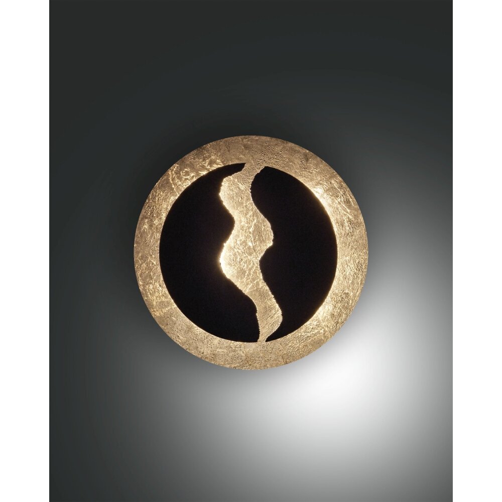 Fabas Luce Ceva Muurlamp LED Goud, Zwart, 1-licht main product photo