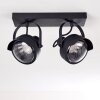 Rahway Plafondlamp Zwart, 2-lichts