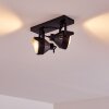Rahway Plafondlamp Zwart, 2-lichts
