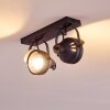 Rahway Plafondlamp Zwart, 2-lichts