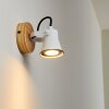 Skodsbol Muurlamp Bruin, Wit, 1-licht