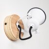Skodsbol Muurlamp Bruin, Wit, 1-licht