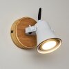 Skodsbol Muurlamp Bruin, Wit, 1-licht