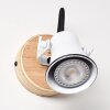 Skodsbol Muurlamp Bruin, Wit, 1-licht