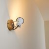 Skodsbol Muurlamp Bruin, Wit, 1-licht