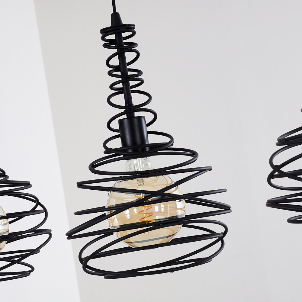 Walterswald Hanglamp Zwart, 4-lichts