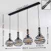 Walterswald Hanglamp Zwart, 4-lichts