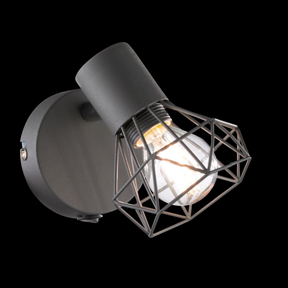Honsel Ran Muurspot Grijs, 1-licht main product photo