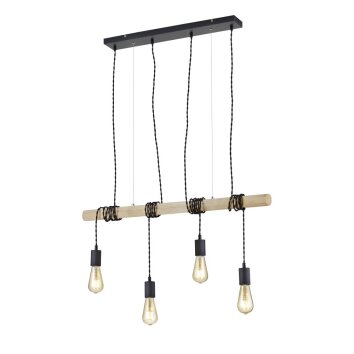 Reality BRODY Hanglamp Zwart, 4-lichts Reality BRODY Hanglamp Zwart, 4-lichts