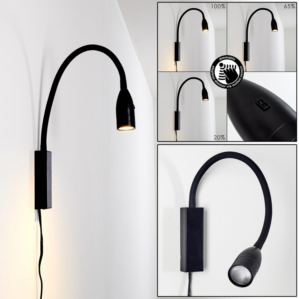 Alsea Bedlamp LED Zwart, 1-licht, Bewegingsmelder main product photo