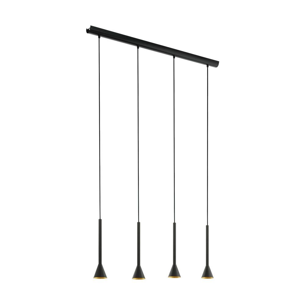 Eglo CORTADERAS Hanger Goud, Zwart, 4-lichts main product photo