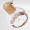 Bariloche Plafondlamp Chroom, Wit, 4-lichts