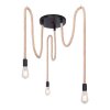 Globo ULLEU Hanger Bruin, Zwart, 3-lichts