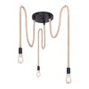 Globo ULLEU Hanger Bruin, Zwart, 3-lichts