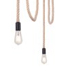 Globo ULLEU Hanger Bruin, Zwart, 3-lichts
