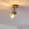 Sundsvall Plafondlamp Hout licht, Zwart, 1-licht