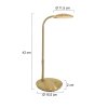Steinhauer Zenith Tafellamp LED Messing, 1-licht