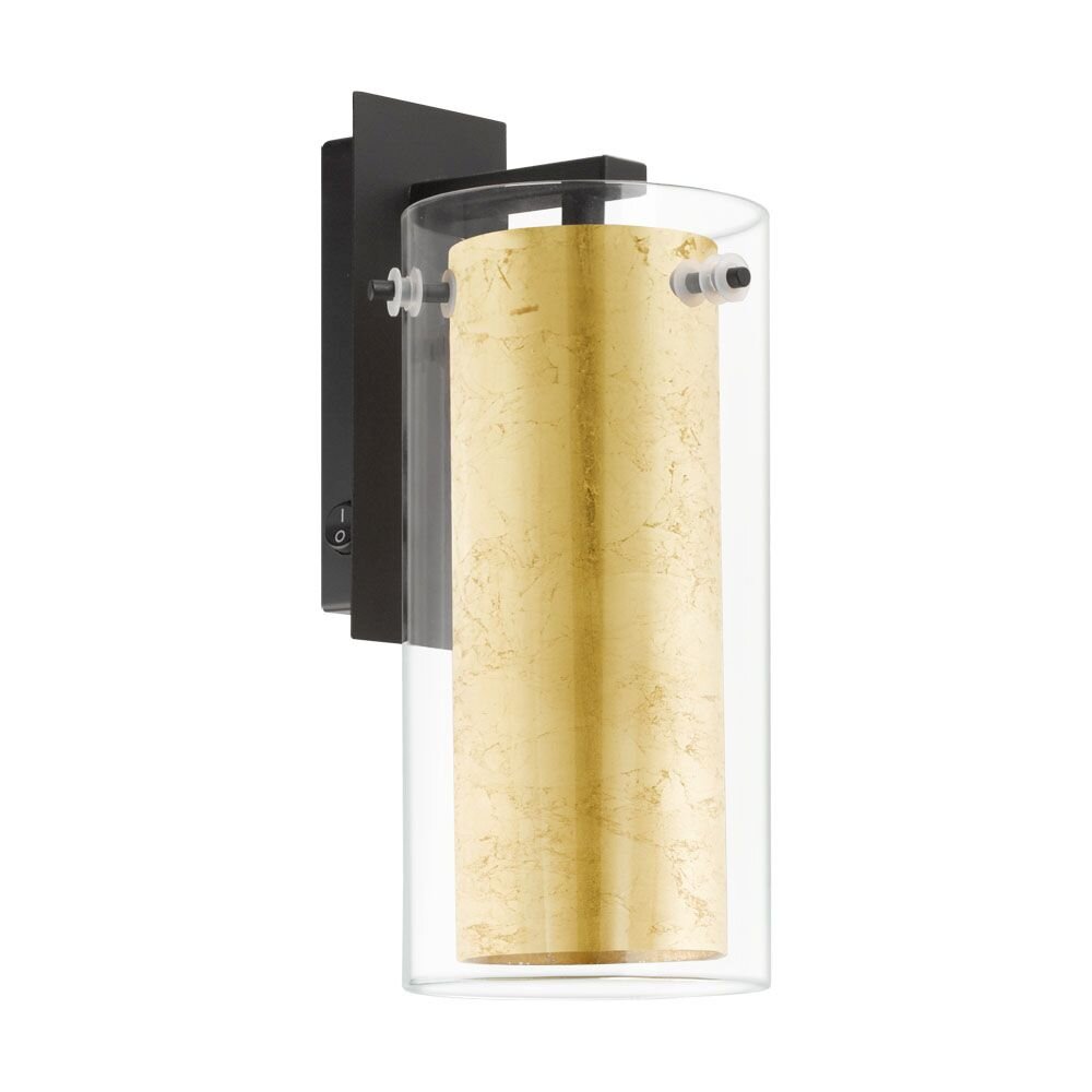 Eglo PINTO GOLD Muurlamp Zwart, 1-licht main product photo