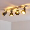 Berkeley Plafondlamp Goud, Wit, 4-lichts