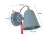 Steinhauer Dolphin Muurlamp Groen, 1-licht