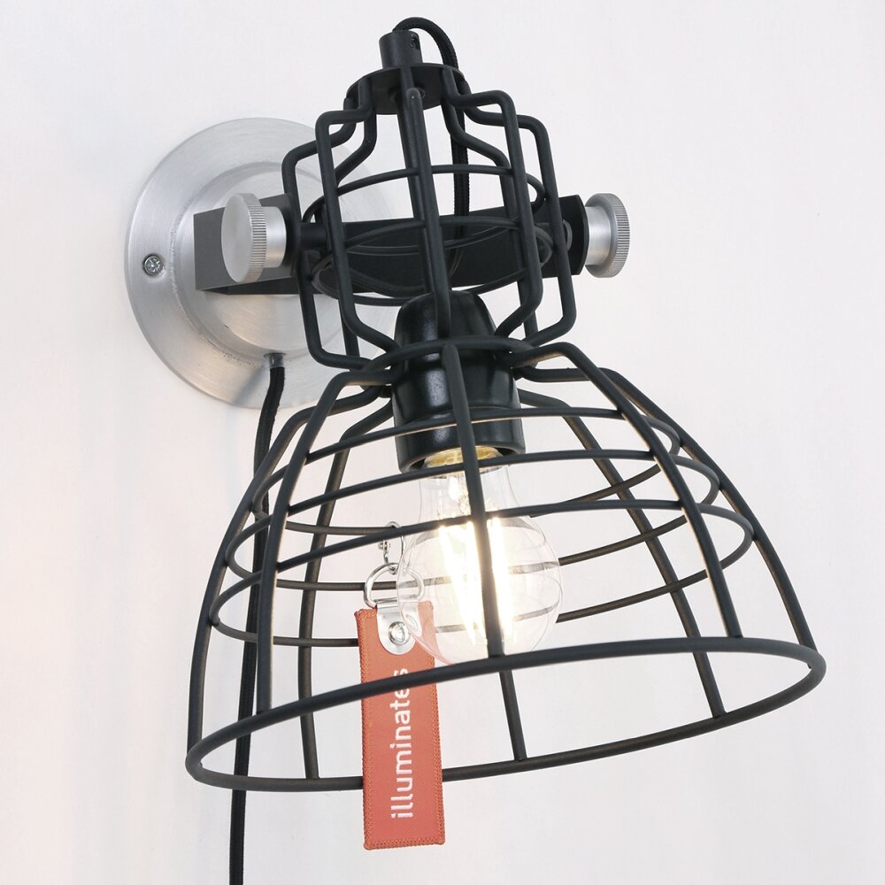 Steinhauer Mark III mini Muurlamp Zwart, 1-licht main product photo