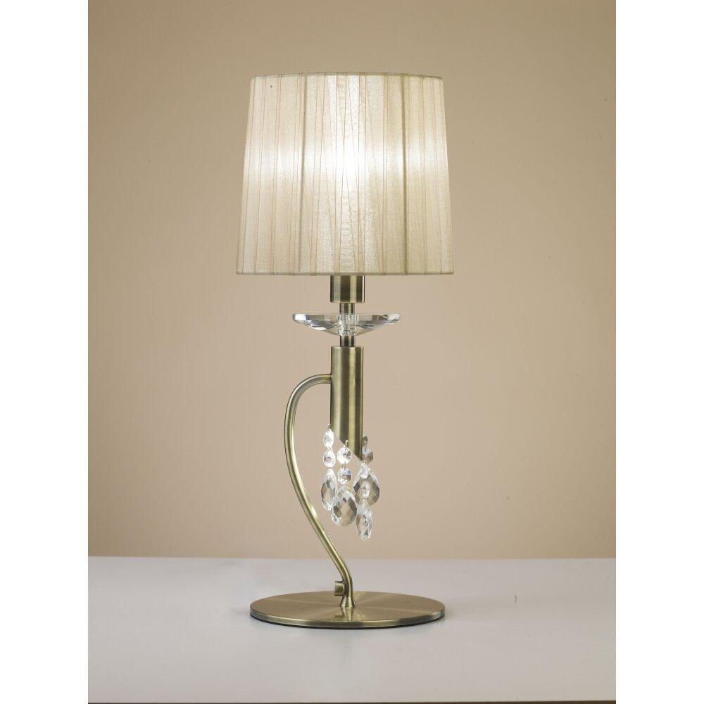 Mantra TIFFANY Tafellamp Bruin, 1-licht main product photo