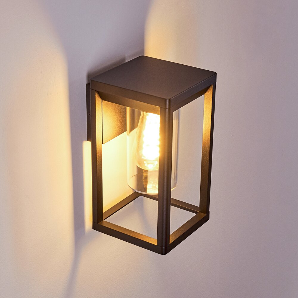 Baoshan Buiten muurverlichting Zwart, 1-licht