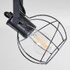 Sundsvall Plafondlamp Hout donker, Zwart, 2-lichts