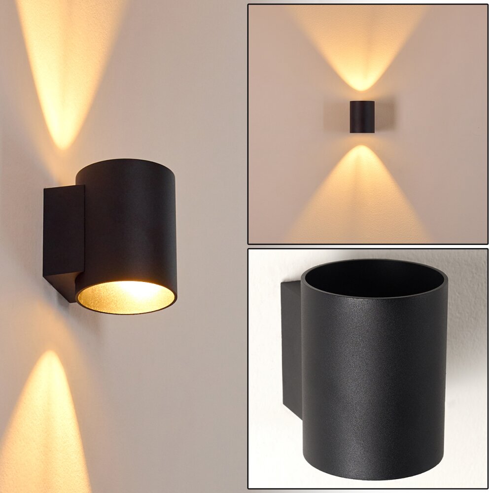Letsbo Muurlamp Zwart, 1-licht main product photo